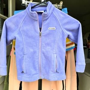 Kid's purple Columbia Fleece Zippered Jacket Size 4T